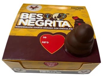 Beso de Negrita Marshmallow Pack de 9 Unidades