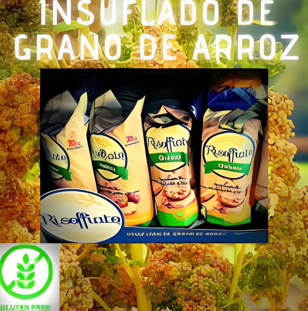 Insuflado de grano de arroz Risoffiato